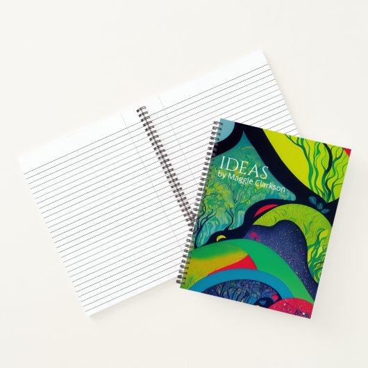 Psychedelic Oerwoud Fantasy Notitieboek (Binnen)