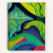 Psychedelic Oerwoud Fantasy Notitieboek (Voorkant)