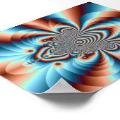 Psychedelic Oerwoud Kitten ~ Poster (Hoek)