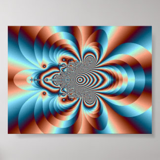 Psychedelic Oerwoud Kitten ~ Poster