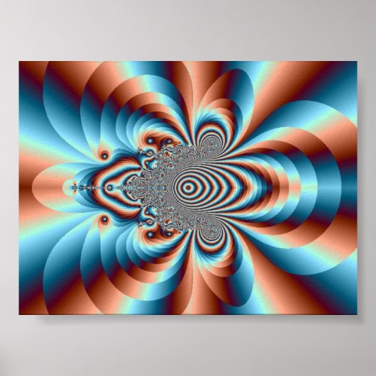 Psychedelic Oerwoud Kitten ~ Poster (Voorkant)