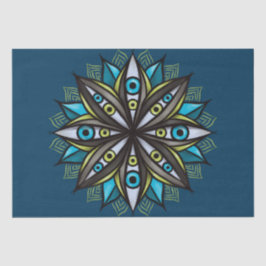 Psychedelic Ogen Dubbele Iris Bloem Mandala Horror Tissuepapier