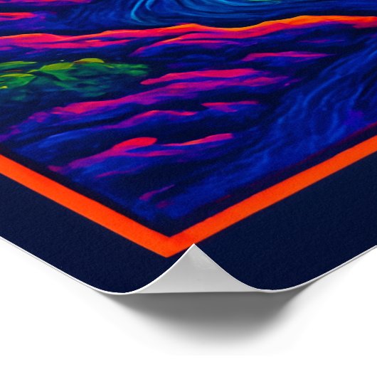 Psychedelic Old Faithful Poster (Hoek)