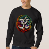 Psychedelic Om Zen Symbol Flower Of Life Buddhist  Trui (Voorkant)