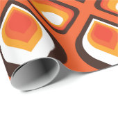 Psychedelic oranje cadeaupapier (Rol Hoek)