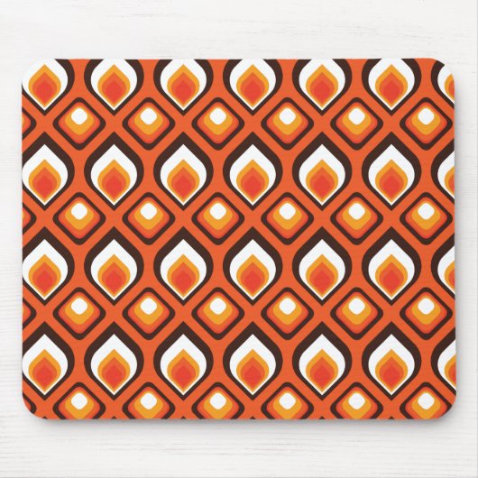 Psychedelic Oranje Muismat (Voorkant)