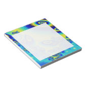 Psychedelic Orbit Wild Decorative Abstract Art Notitieblok (Schuin)