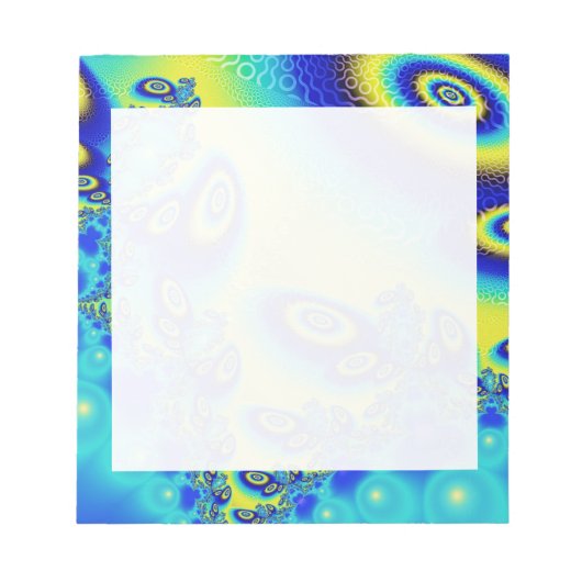 Psychedelic Orbit Wild Decorative Abstract Art Notitieblok (Voorkant)