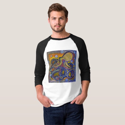 Psychedelic, Oude school Octopus T-shirt (Voorkant volledig)