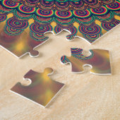 Psychedelic oval mandala legpuzzel (Zijkant)