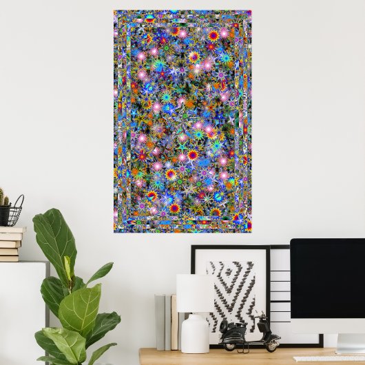 Psychedelic Overdosering Poster (Thuiskantoor)