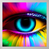 Psychedelic Oversize Eye Poster (Voorkant)