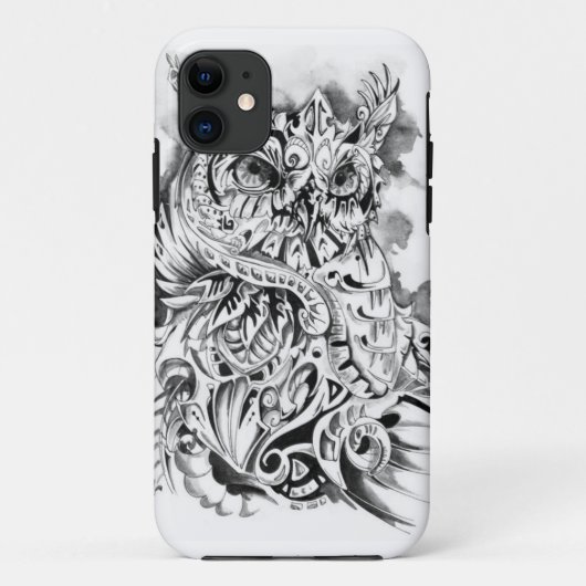 Psychedelic Owl iPhone 5/5s Hoesje (Achterkant)