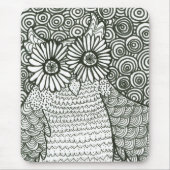 Psychedelic Owl Muismat (Voorkant)