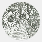 Psychedelic Owl Sticker (Voorkant)