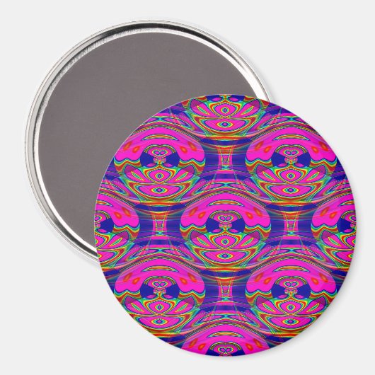 Psychedelic Owls..... Magneet (Voorkant / Achterkant)