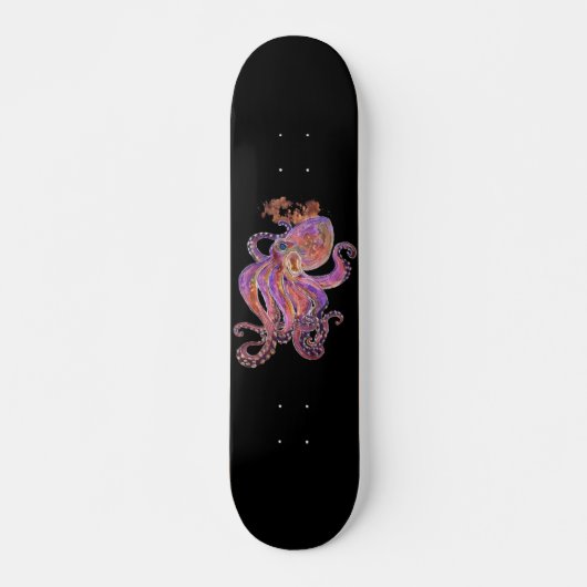 Psychedelic Paars Deep Zee Kraken Persoonlijk Skateboard (Voorkant)