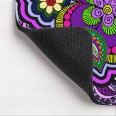 Psychedelic Paars Paisley Mousepad Muismat (Hoek)