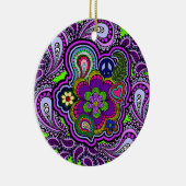 Psychedelic Paars Paisley Ornament (Rechts)