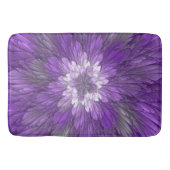 Psychedelic Paarse Flower Abstract fractal Art Badmat (Voorkant)