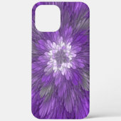 Psychedelic Paarse Flower Abstract fractal Art Case-Mate iPhone Case (Achterkant)
