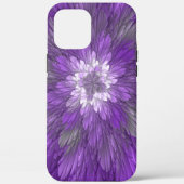Psychedelic Paarse Flower Abstract fractal Art Case-Mate iPhone Case (Achterkant)