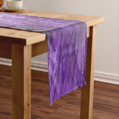 Psychedelic Paarse Flower Abstract fractal Art Korte Tafelloper (Voorbeeld)