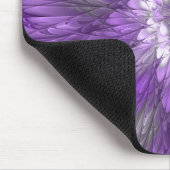 Psychedelic Paarse Flower Abstract fractal Art Muismat (Hoek)