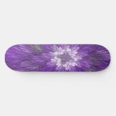 Psychedelic Paarse Flower Abstract fractal Art Persoonlijk Skateboard (Horizontaal)