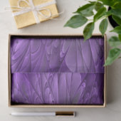 Psychedelic Paarse Flower Abstract fractal Art Tissuepapier (Geschenk)