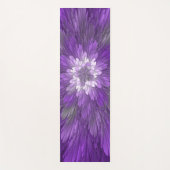 Psychedelic Paarse Flower Abstract fractal Art Yogamat (Voorkant)