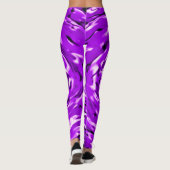 Psychedelic Paarse Tie Dye Pattern Leggings (Achterkant)