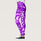 Psychedelic Paarse Tie Dye Pattern Leggings (Links)