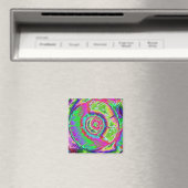 Psychedelic Painting Magneet (Insitu (Vaatwasser))