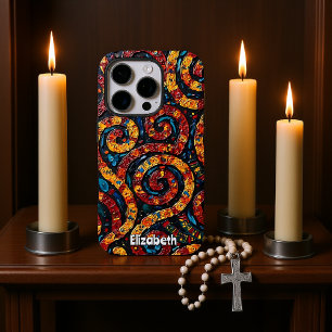 Psychedelic Paisley iPhone 16 Pro Hoesje