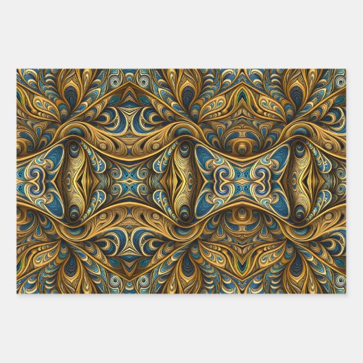 Psychedelic Paisley Crazy Inpakpapier Vel (Voorkant 2)