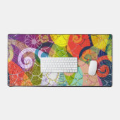 Psychedelic Paisley Design Desk Mat (Keyboard & Muis)