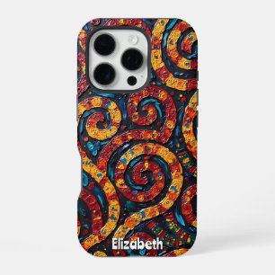 Psychedelic Paisley iPhone 16 Pro Hoesje
