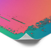 Psychedelic Palm Tree Poster (Hoek)