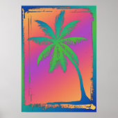 Psychedelic Palm Tree Poster (Voorkant)