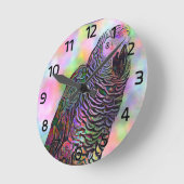 Psychedelic Parrot Ronde Klok (Hoek)