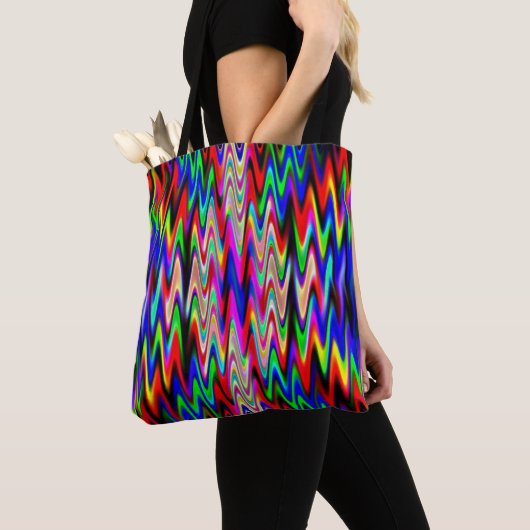 Psychedelic Party golven..... Tote Bag (Dichtbij)
