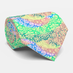 Psychedelic Pastel Tie Dye Hippie Retro Stropdas