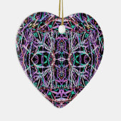 Psychedelic Pattern in Roze Keramisch Ornament (Rechts)