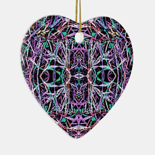 Psychedelic Pattern in Roze Keramisch Ornament (Rechts)