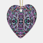 Psychedelic Pattern in Roze Keramisch Ornament (Links)