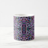 Psychedelic Pattern in Roze Koffiemok (Center)
