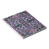 Psychedelic Pattern in Roze Notitieblok (Schuin)