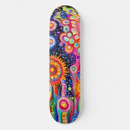 Psychedelic Pattern Persoonlijk Skateboard