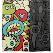 Psychedelic Patterns Douchegordijn (Voorkant)